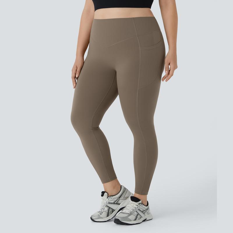 UltraSculpt High Waisted Scrunch Butt Lifting Tummy Control Pocket Shaping Training Plus Size Leggings