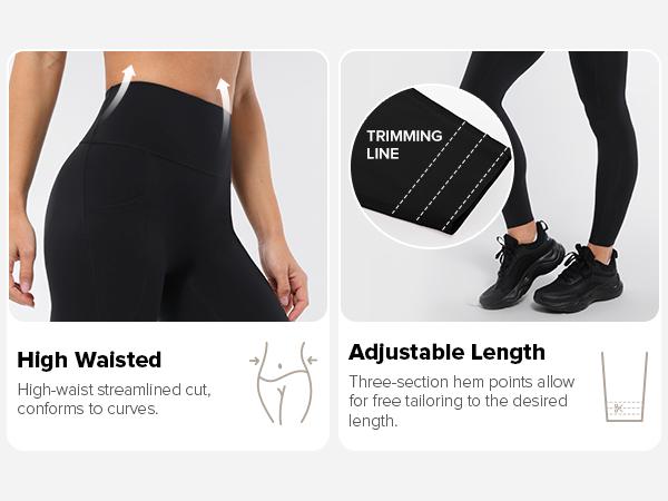 Sculpting High-Waist Leggings | Second-Skin Feel & Functional Pockets  | UPF 50+ with Pockets, From Gym to Street