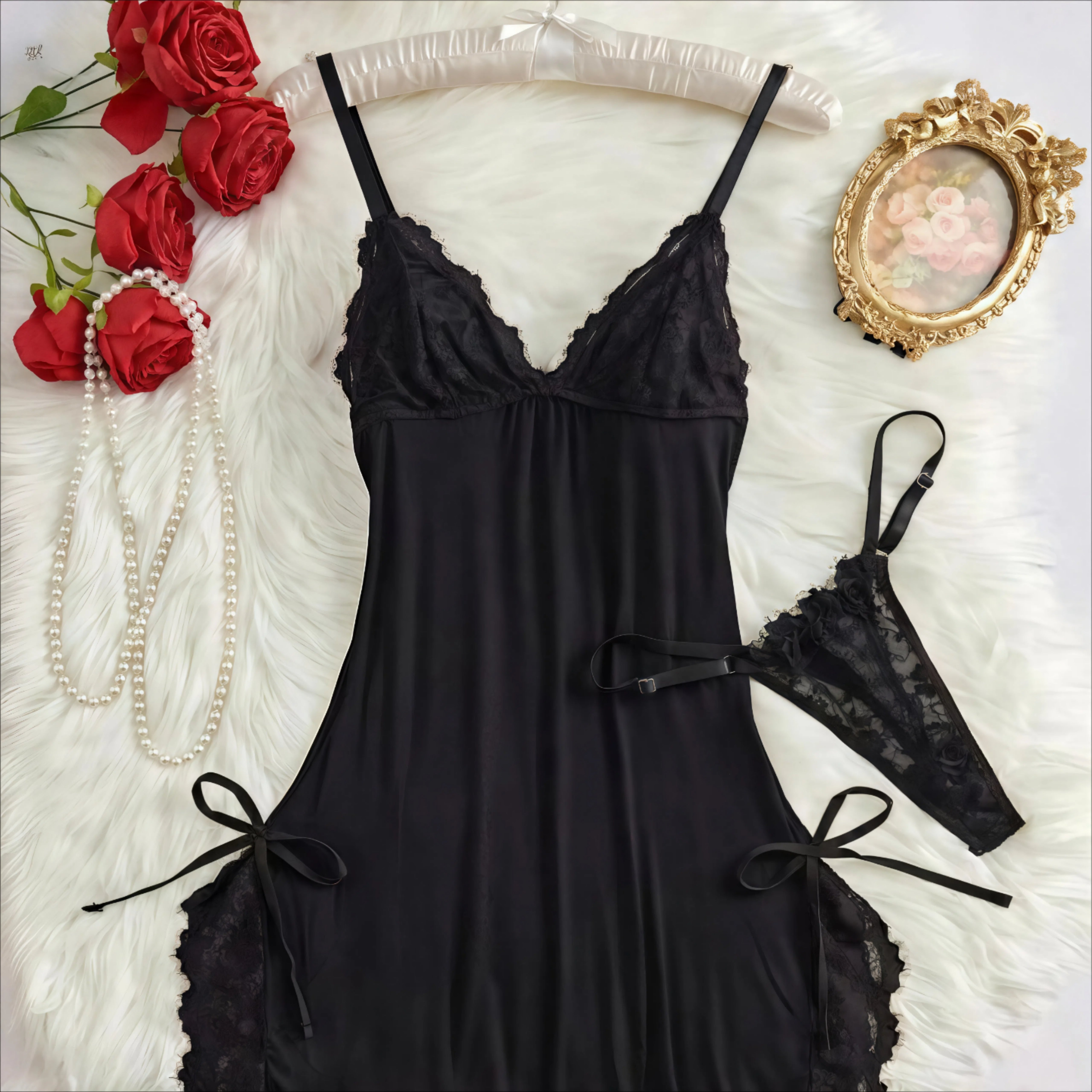 Effortlessly Sexy Cami & Thong Set | Fashion Ladies Sleepwear & Homewear For All-Season Comfort