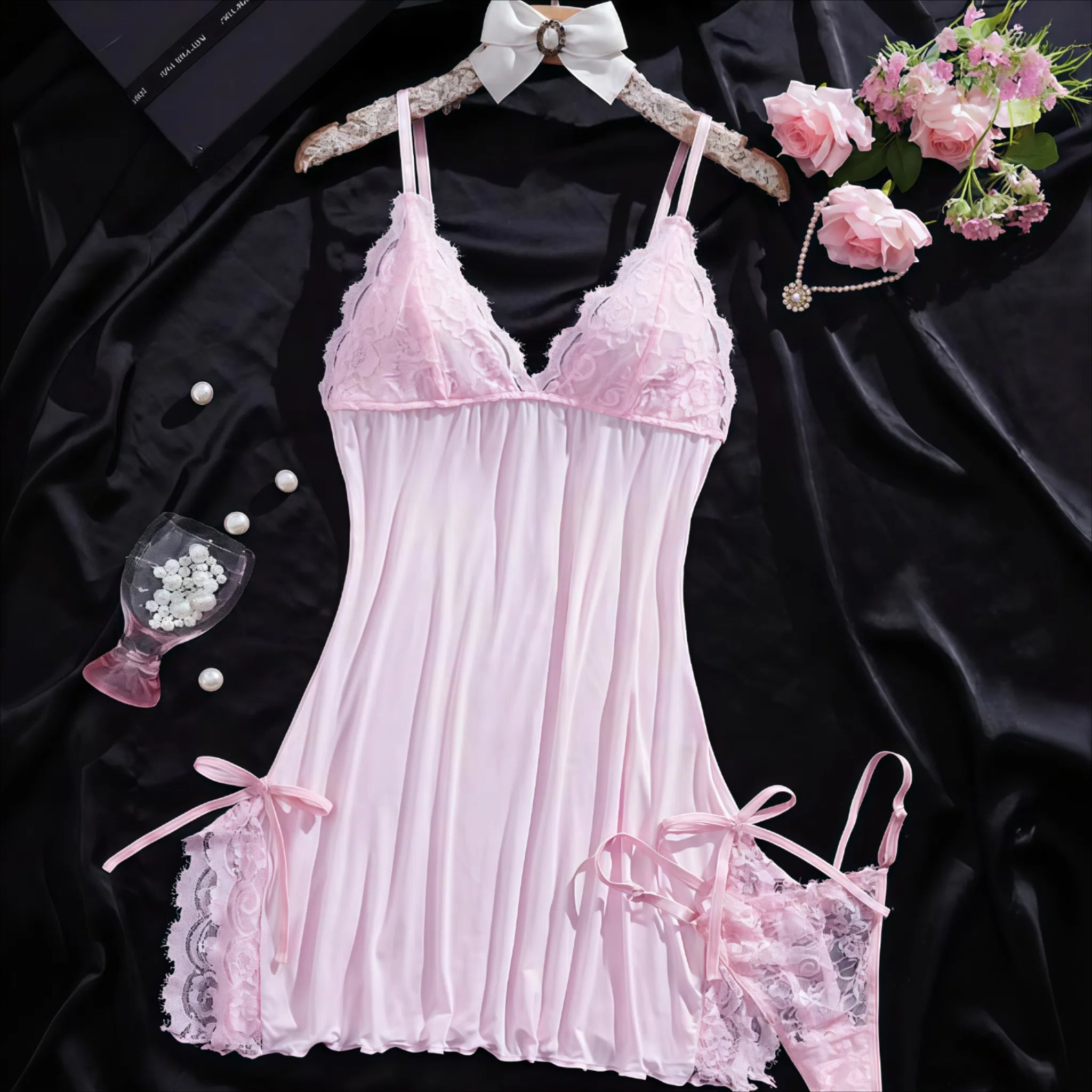 Effortlessly Sexy Cami & Thong Set | Fashion Ladies Sleepwear & Homewear For All-Season Comfort