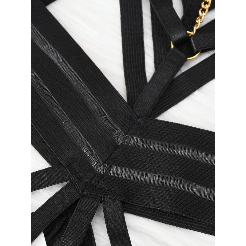 Effortless Style: V-Neck Bodysuit with Adjustable Spaghetti Straps