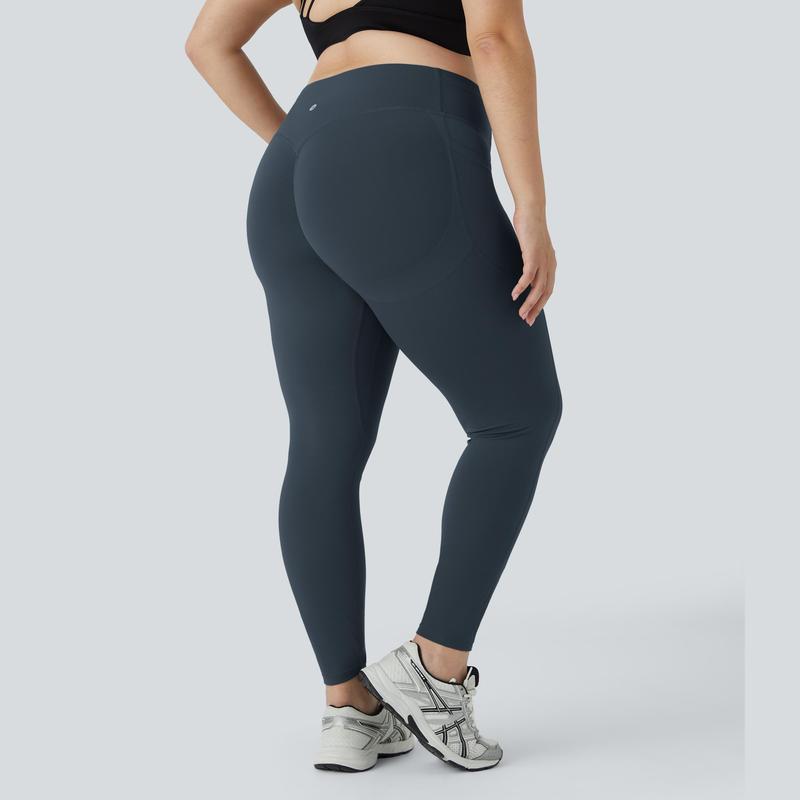 UltraSculpt High Waisted Scrunch Butt Lifting Tummy Control Pocket Shaping Training Plus Size Leggings