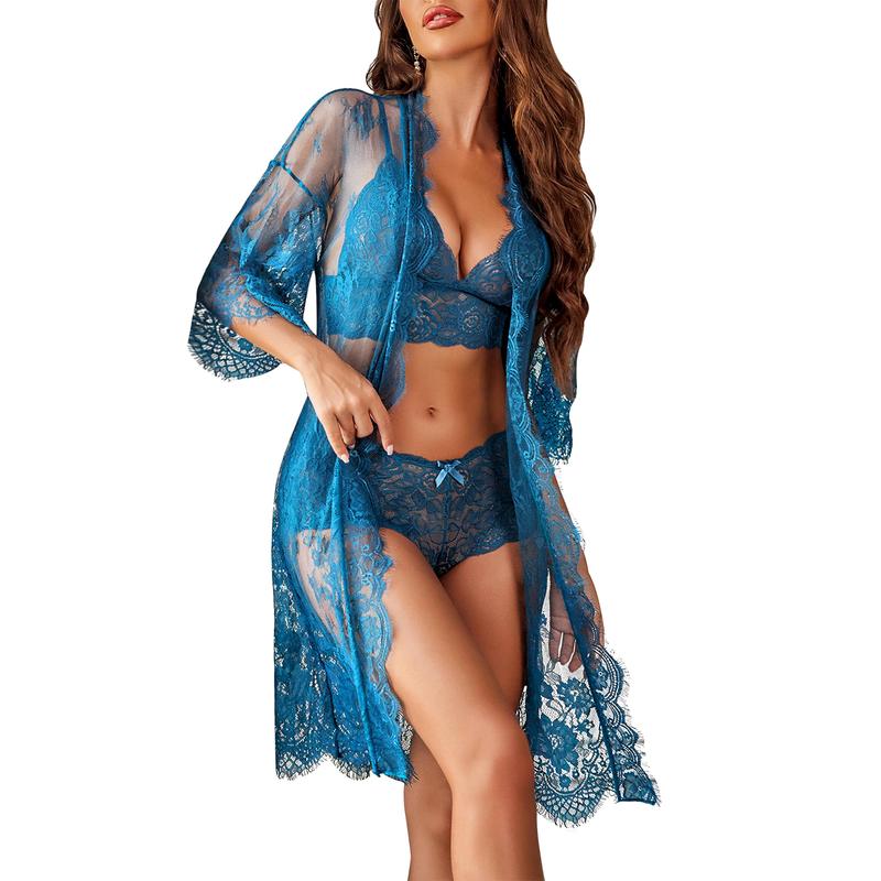 Alluring 3-Piece Lingerie Set | Complete Your Moments With Versatile Elegance