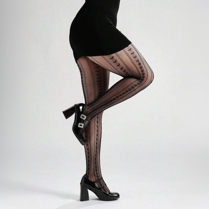Effortlessly Chic: Fashionable Design Sheer Fishnet Tights for Everyday Elegance& Charm