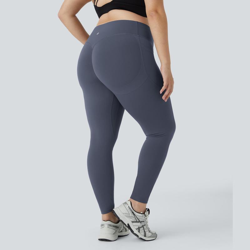 UltraSculpt High Waisted Scrunch Butt Lifting Tummy Control Pocket Shaping Training Plus Size Leggings