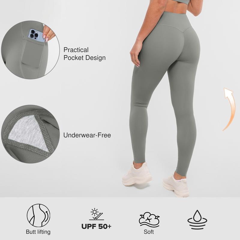 Sculpting High-Waist Leggings | Second-Skin Feel & Functional Pockets  | UPF 50+ with Pockets, From Gym to Street